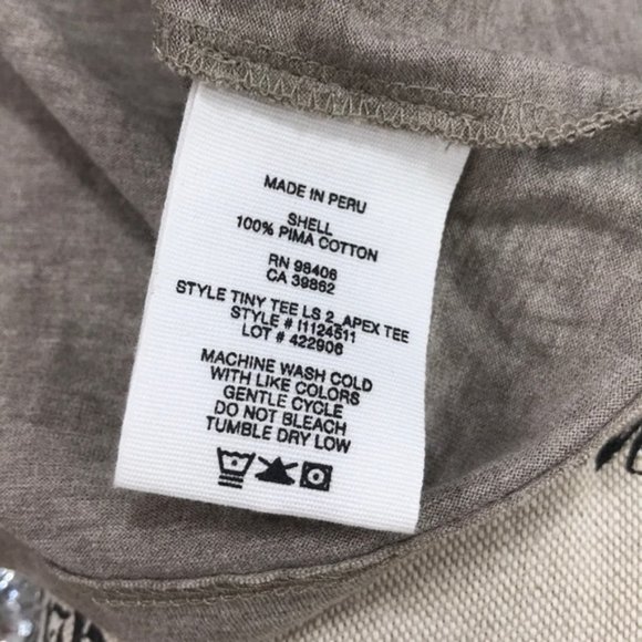 🎁 Theory Apex Long Sleeve Tiny T-Shirt - Picture 6 of 6